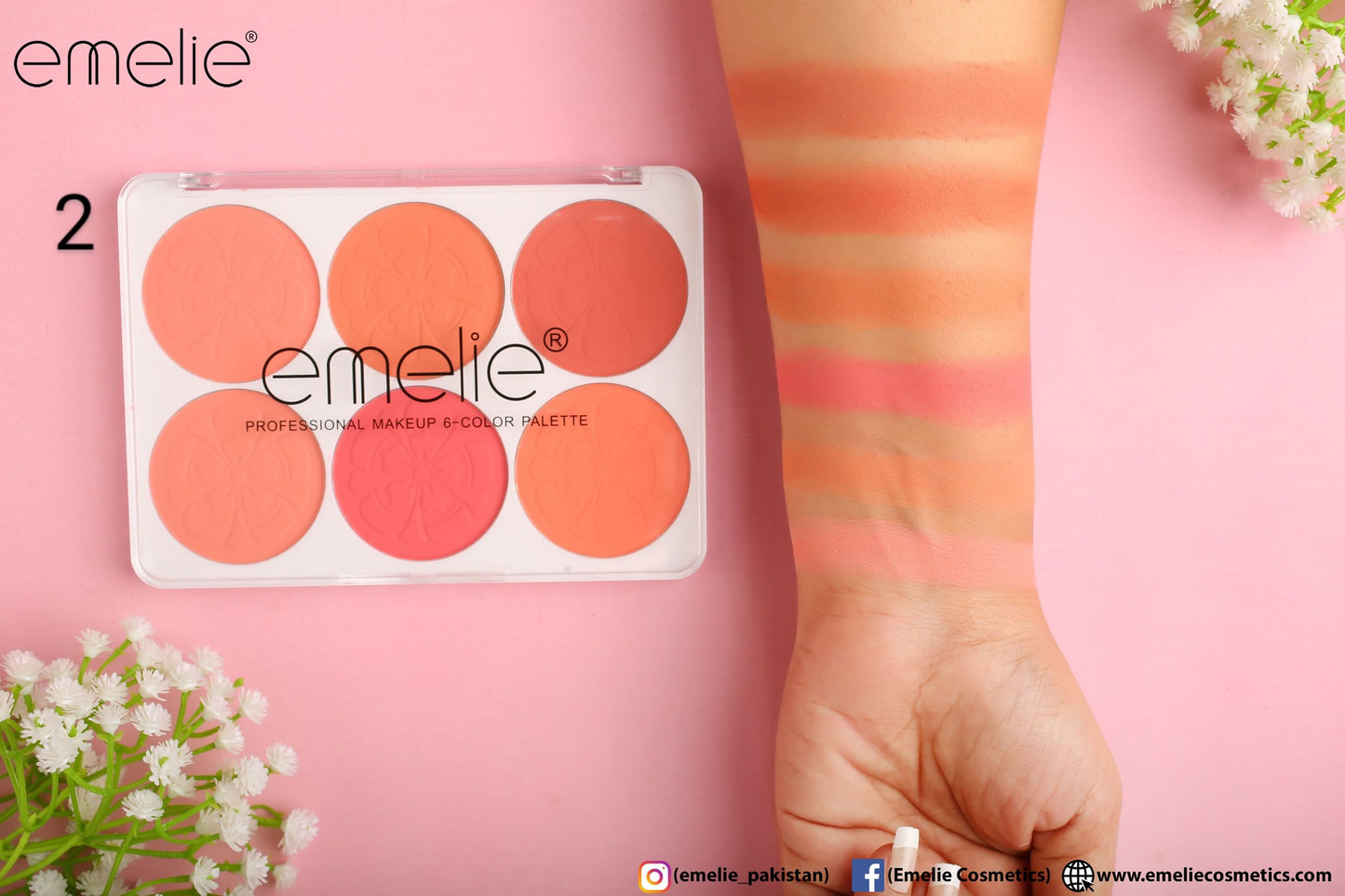 Matte Blusher 6 Color Pallete