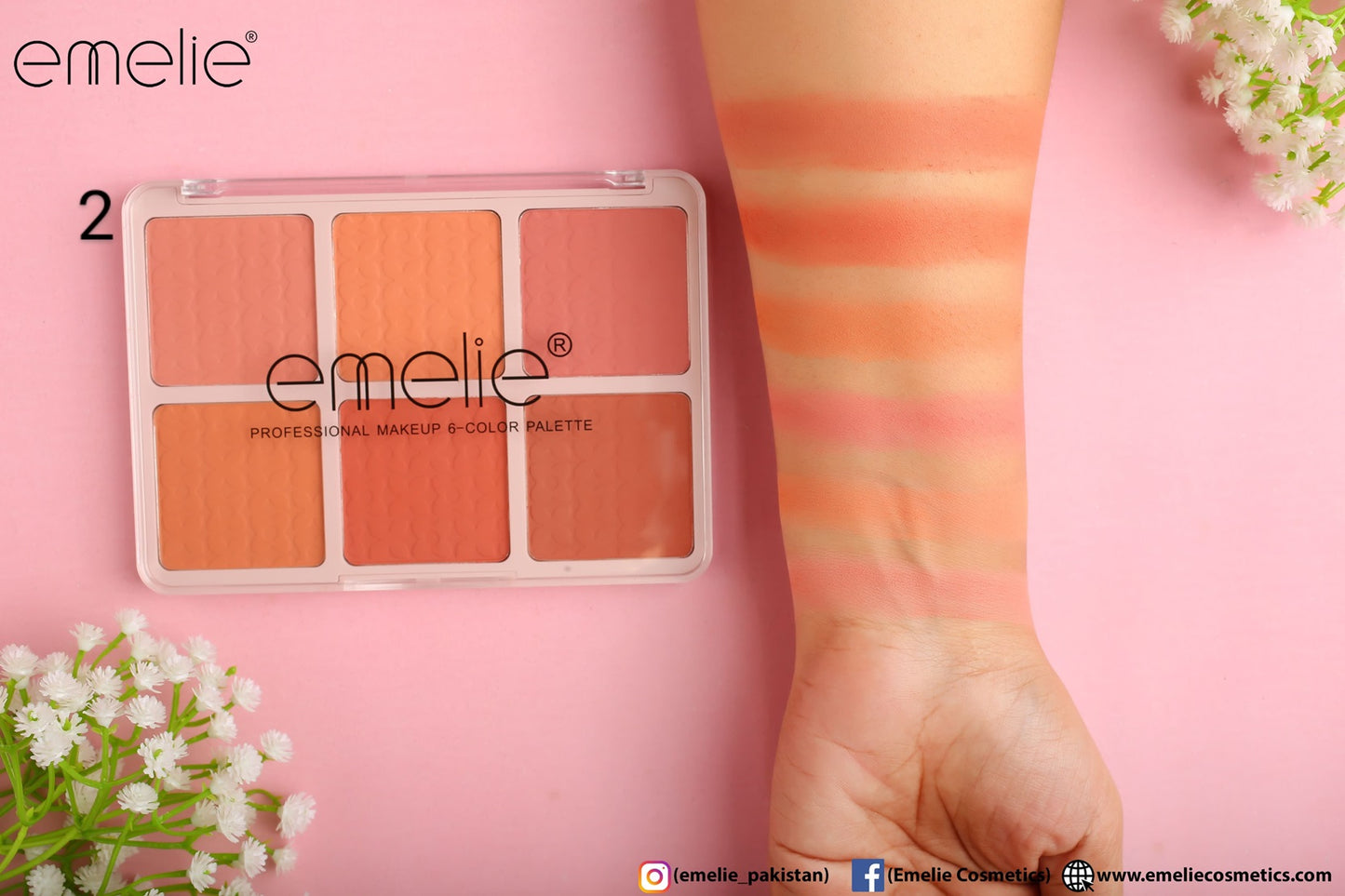 Matte Blusher 6 Color Pallete