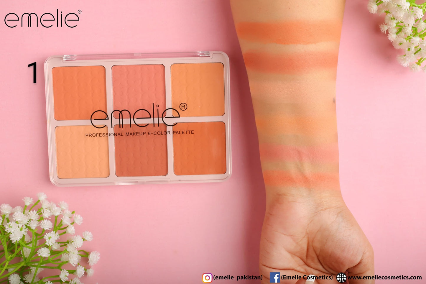 Matte Blusher 6 Color Pallete