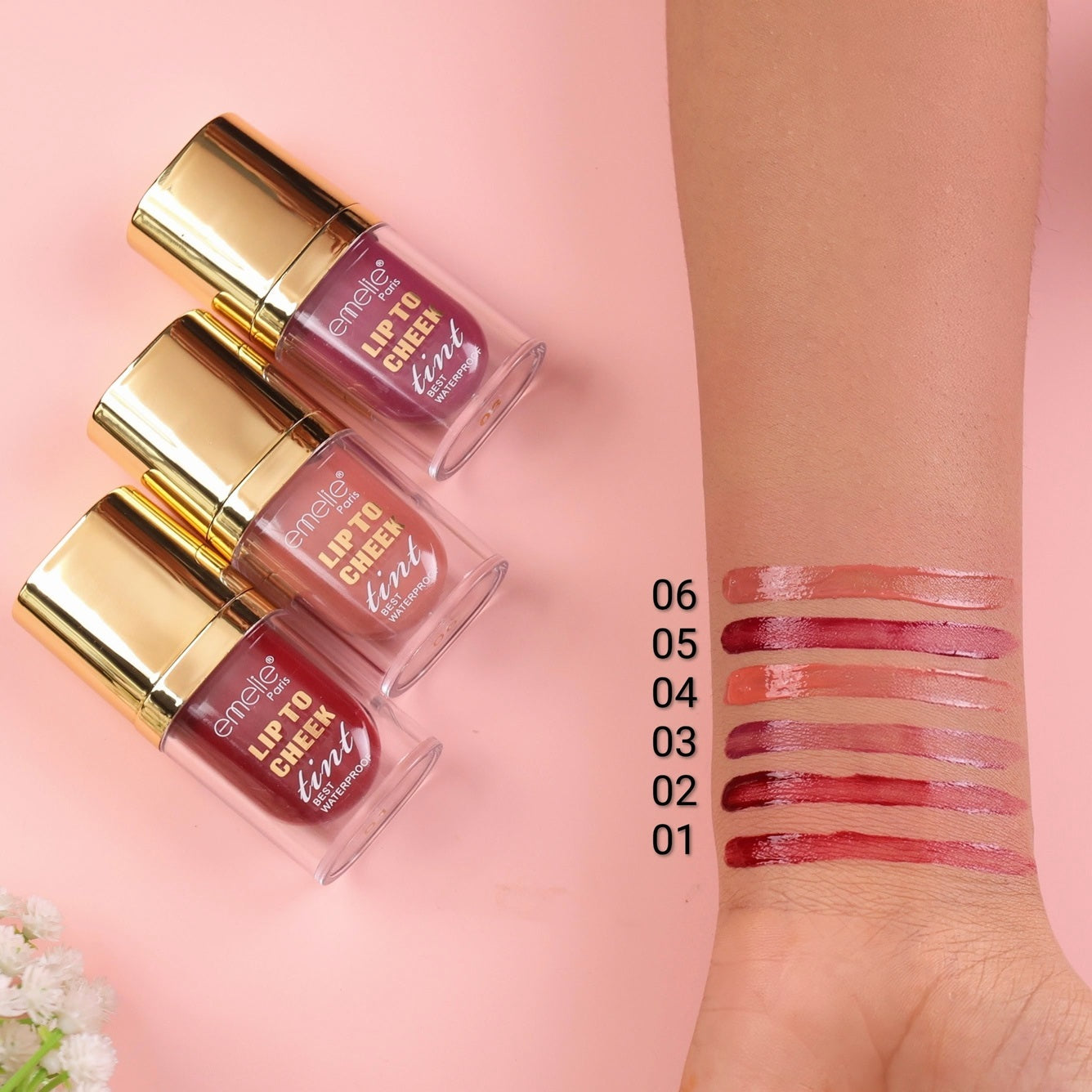 Lip to Cheek Tint - Best Waterproof Multi-Use Lip & Blush Stain