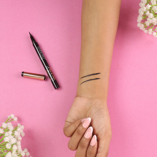 Deep Black Waterproof Eyeliner - 24H Long-Lasting Precision Liner