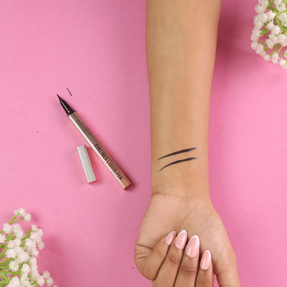 Eyeliner Liquid Pen - Deep Black Waterproof, 24H Smudge-Proof