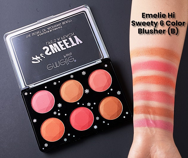 Hi Sweety 6 Color Blush Kit