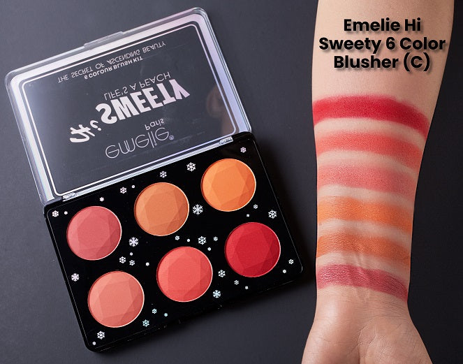 Hi Sweety 6 Color Blush Kit