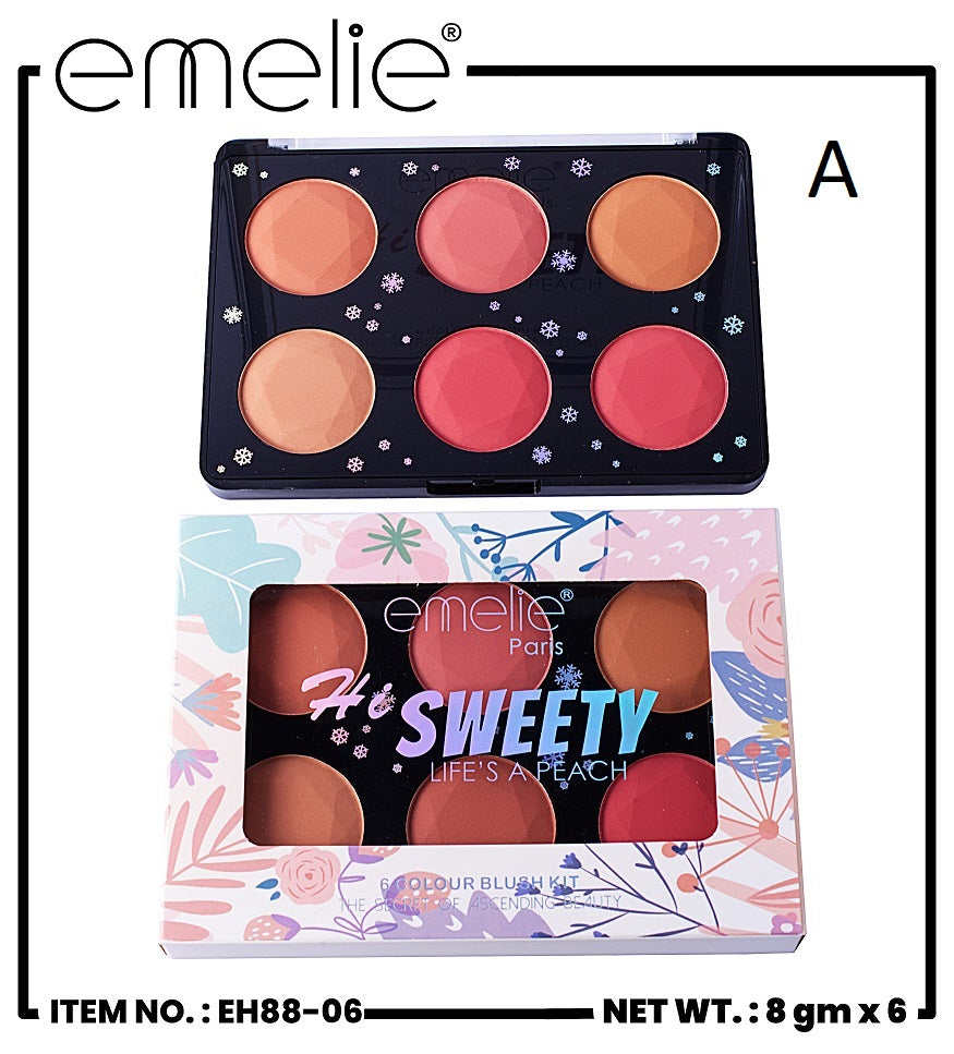 Hi Sweety 6 Color Blush Kit