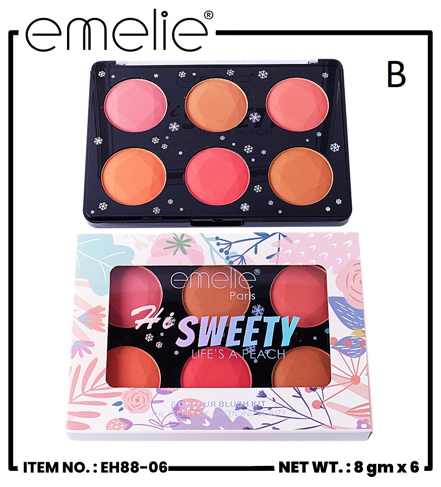 Hi Sweety 6 Color Blush Kit