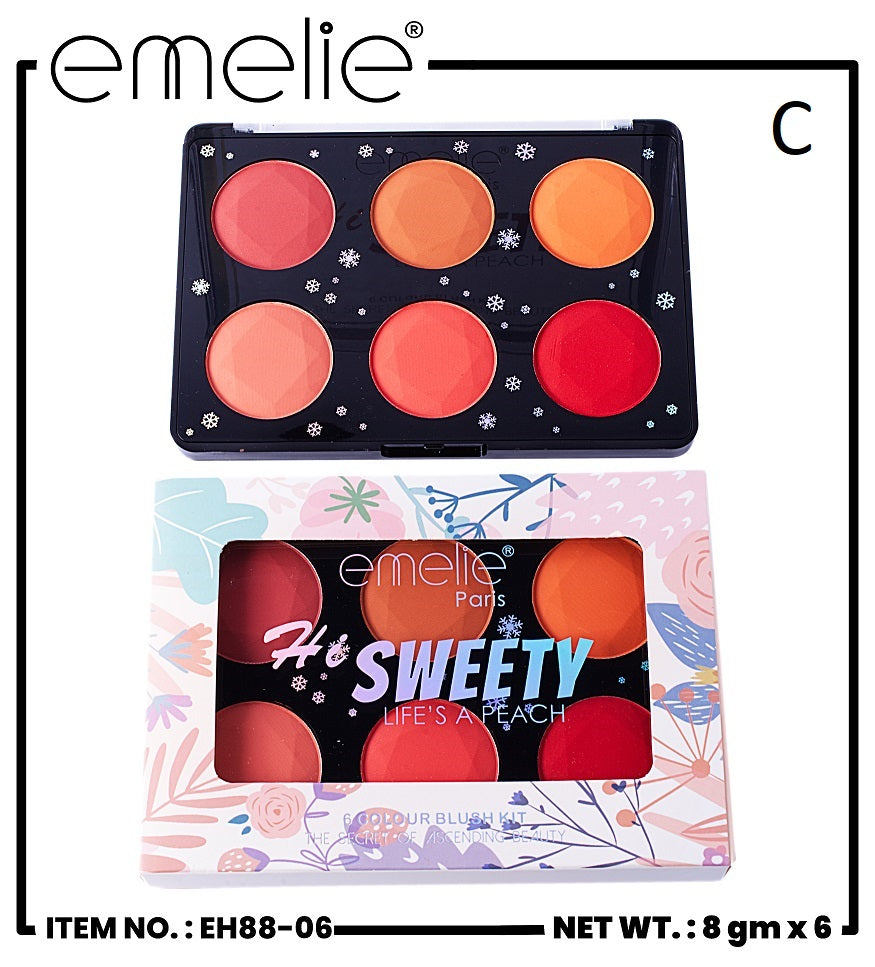Hi Sweety 6 Color Blush Kit