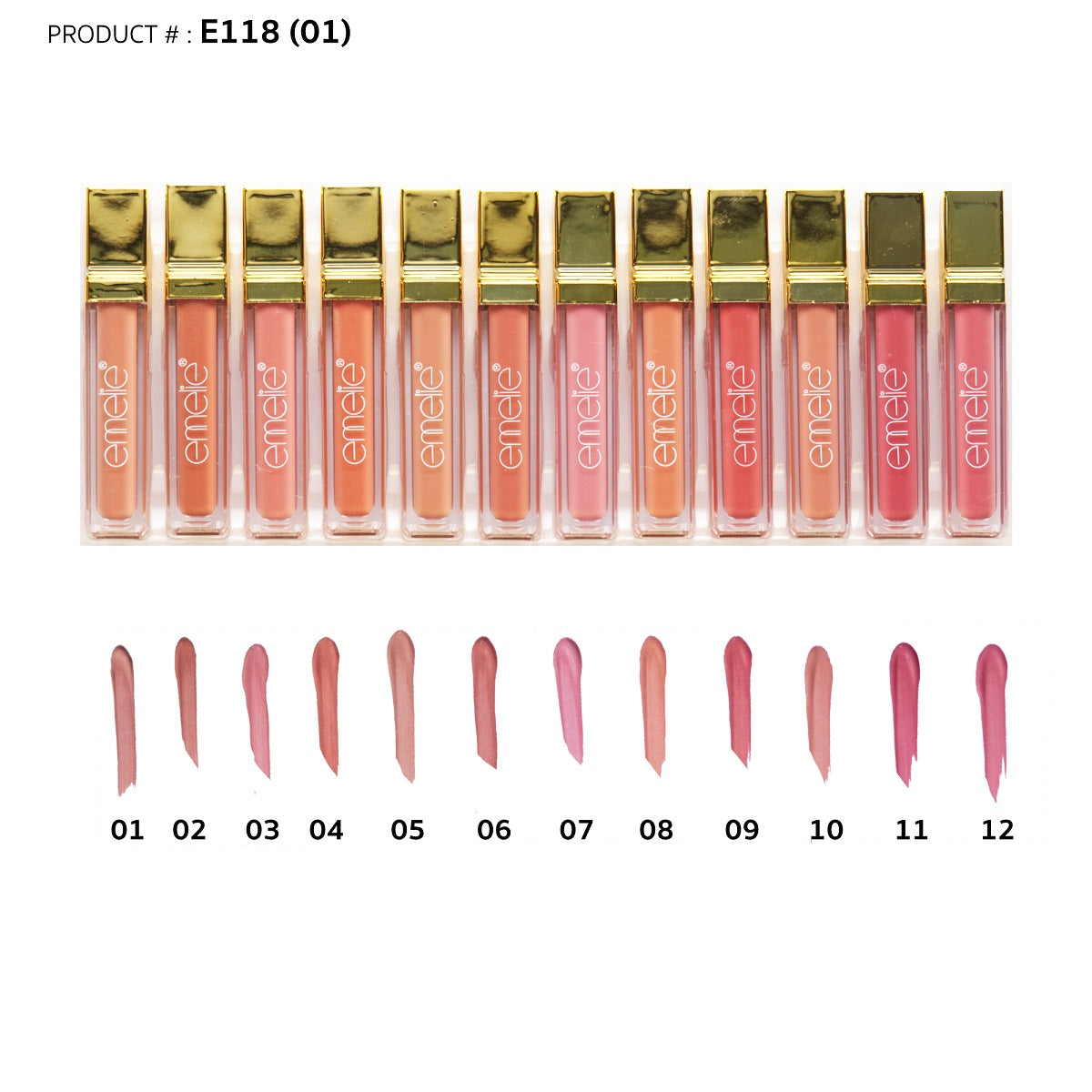 Emelie Matte Lip Gloss Set A