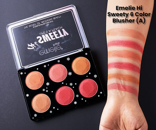 Hi Sweety 6 Color Blush Kit