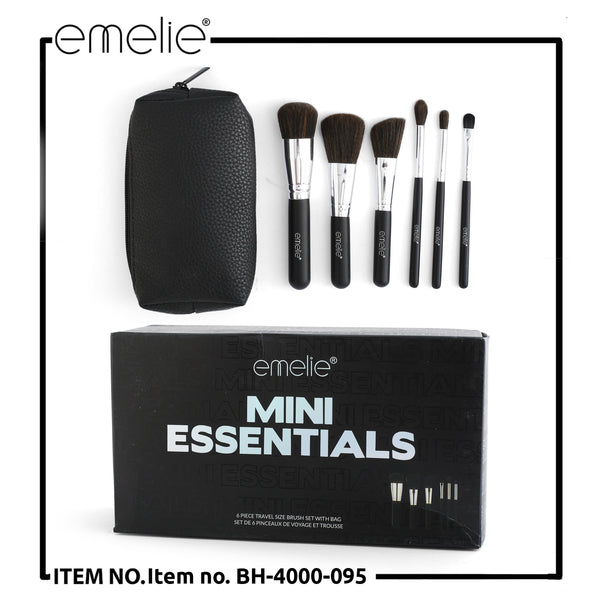 Ultimate Essentials Brush Set with Bag (6pcs)