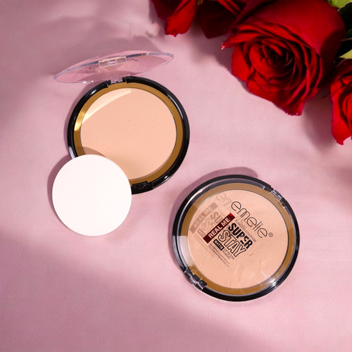 REAL ME Super Stay Matte Pressed Powder with Flawless Coverage (20g)
