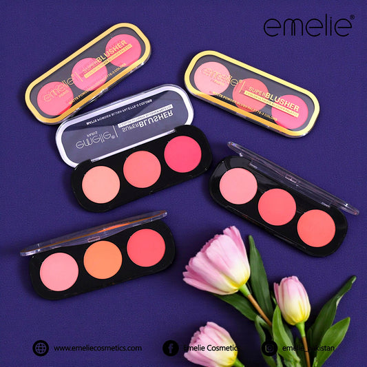 emelie® Paris Superblusher - 3 - Color Ultimate Blush Palette