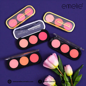 emelie® Paris Superblusher - 3 - Color Ultimate Blush Palette feature 1