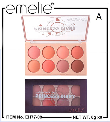 Princess Diary 8 Color Blusher/Eyeshadow