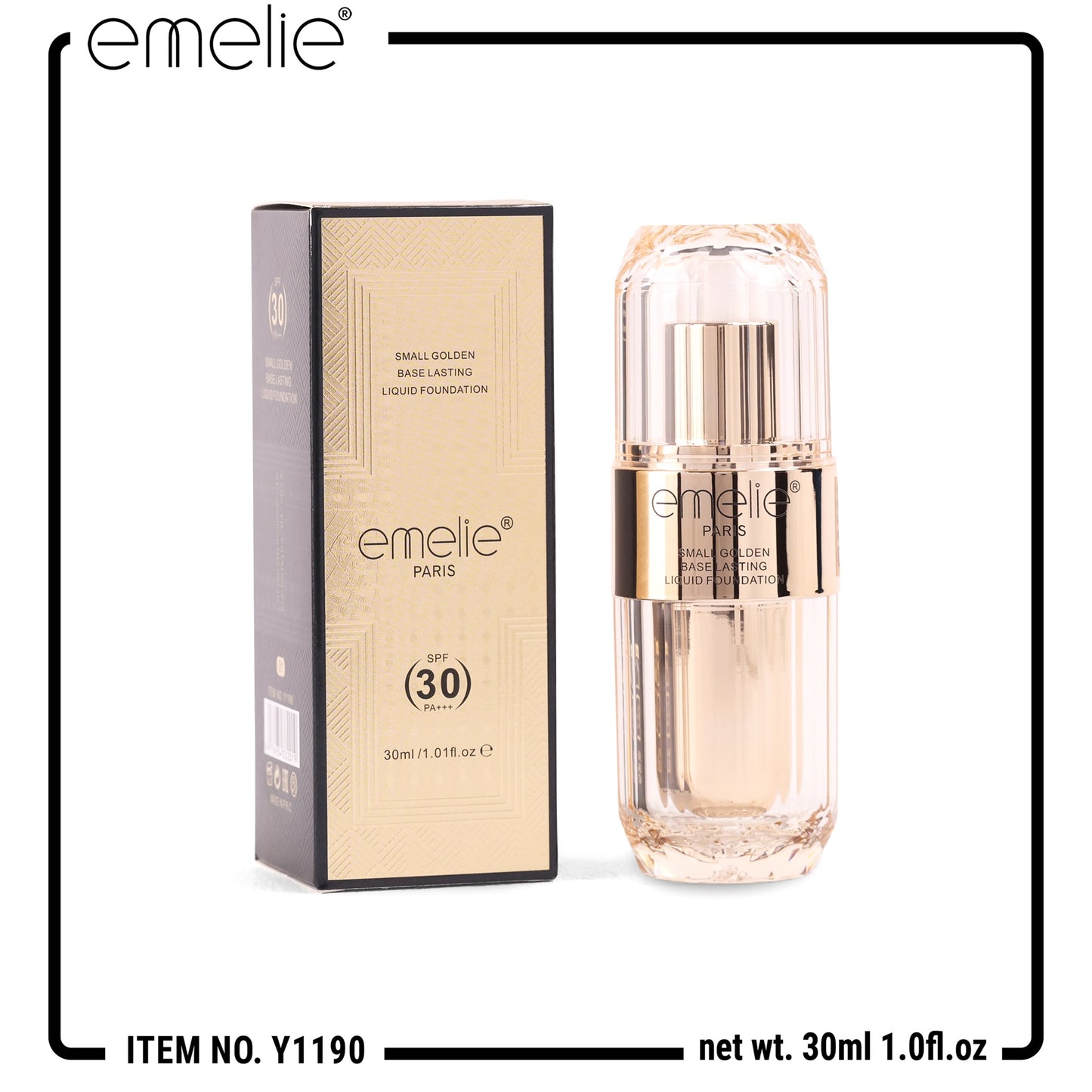 Liquid Foundation - Semi-Matte, Waterproof, SPF 30, 30ml