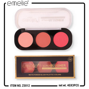 emelie® Paris Superblusher - 3 - Color Ultimate Blush Palette feature 2