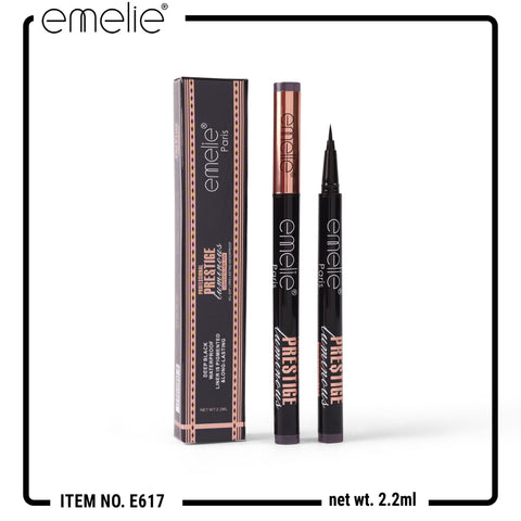 Deep Black Waterproof Eyeliner - 24H Long-Lasting Precision Liner
