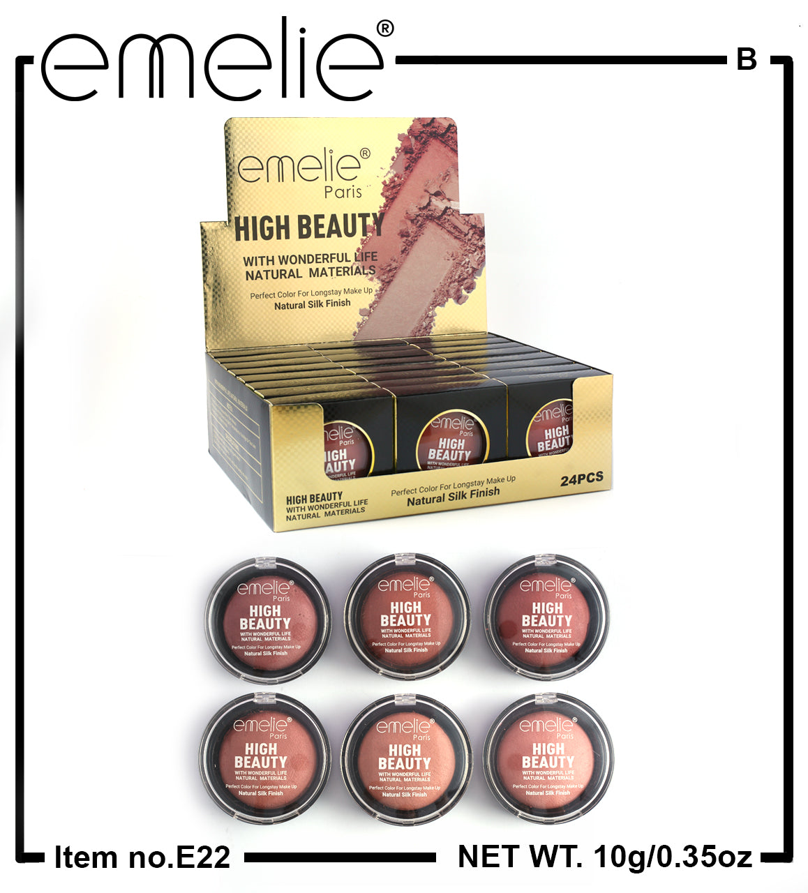 Emelie High Beauty Highlighter (1 pc) (Set B)