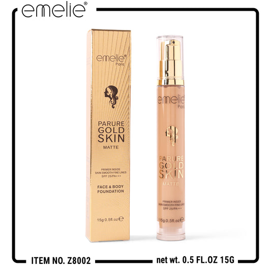 emelie® Paris Parure Gold Skin Matte Foundation – Net 15g