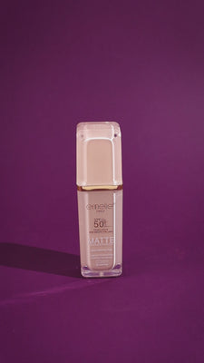 SPF 50+ Foundation with Primer - 2-in-1 Full Coverage, Matte, Waterproof, Long Wear